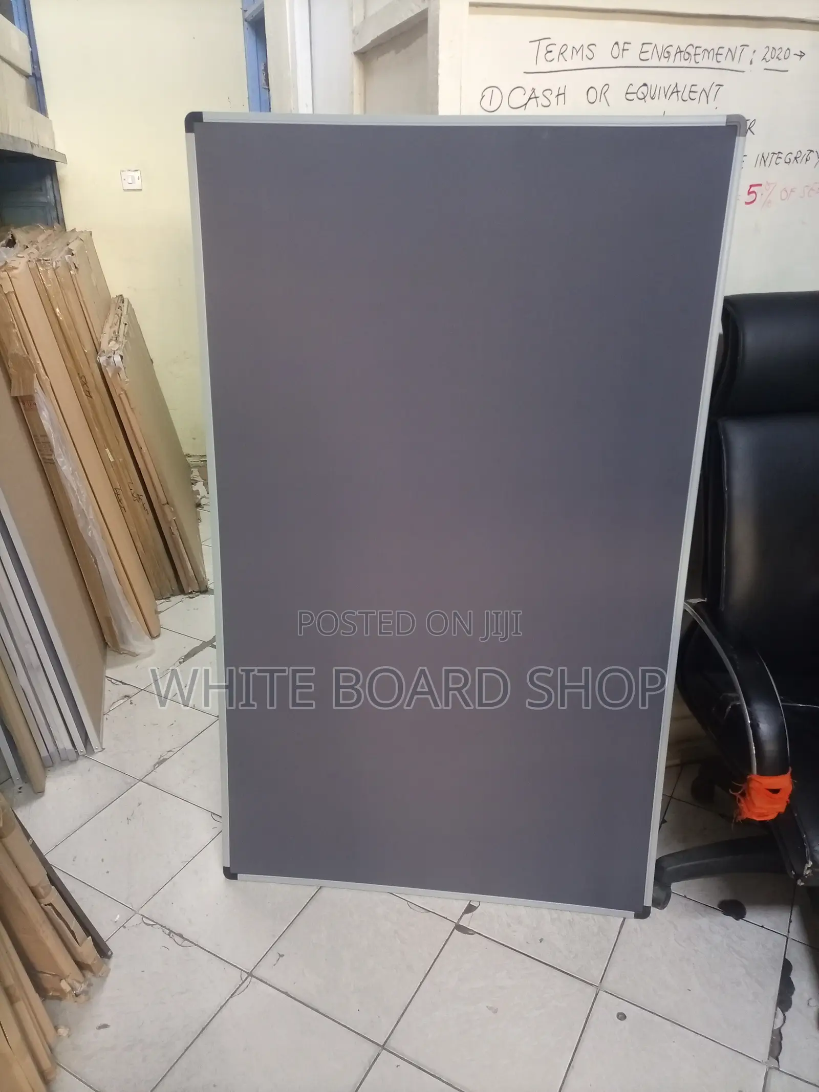 Grey Heavy Duty Notice Board 3ft X 4ft (90cm X 120cm)- For Cathedrals