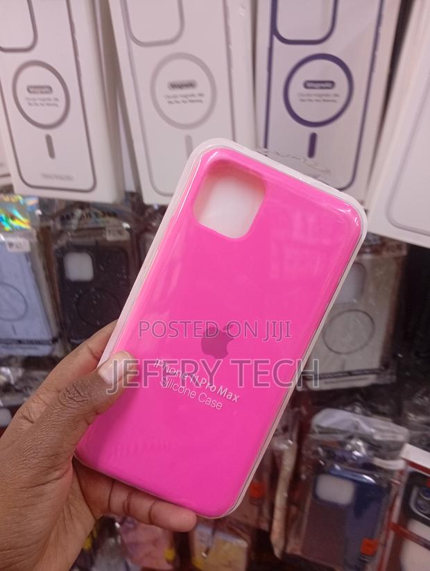 iPhone 11 Pro Max,Bright Pink Liquid Silicone Case - thumbnail 2
