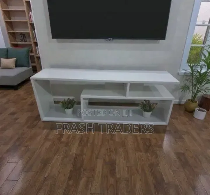Modern White Mexico Tv Stand Console – 4ft