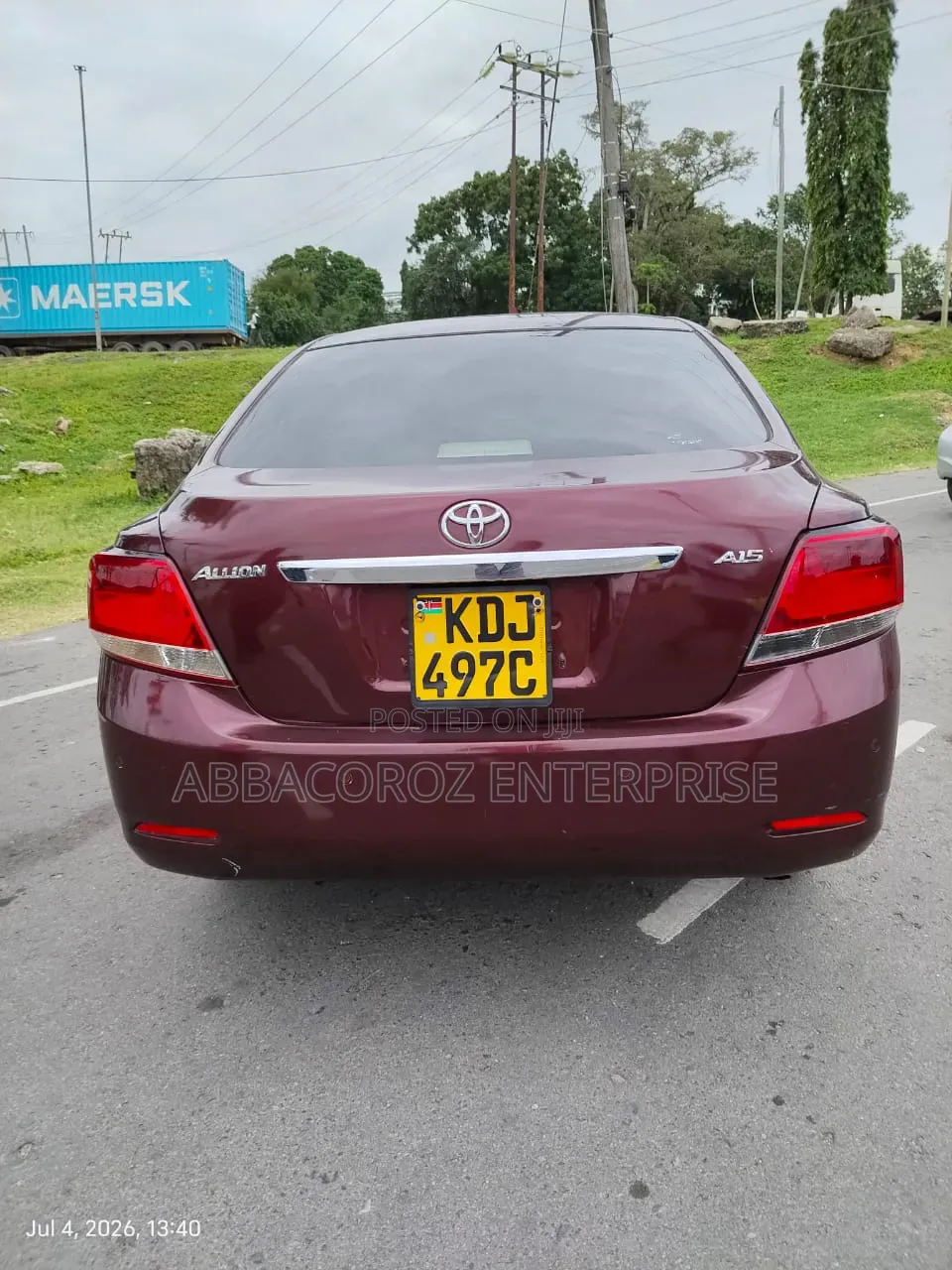 Toyota Allion 2016 Maroon