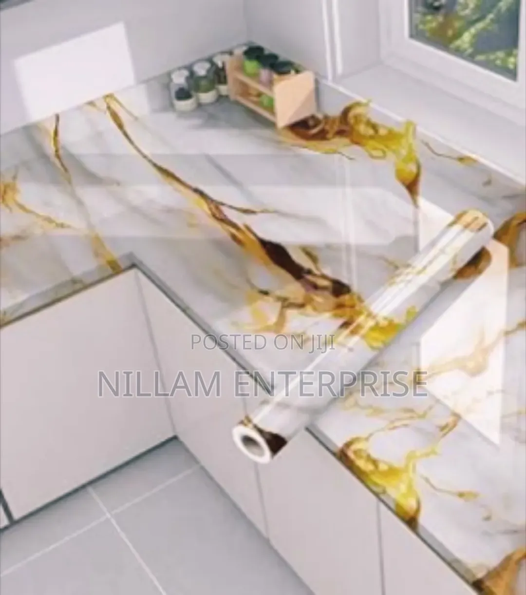 45cmx5m Marble Profile Self Adhesive Vinyl Contact Paper