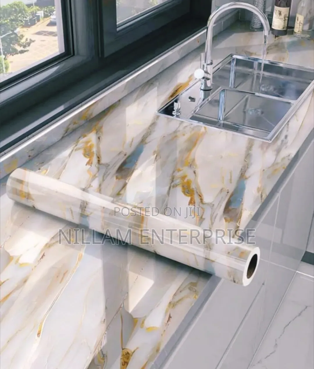 45cmx5m Marble Profile Self Adhesive Vinyl Contact Paper