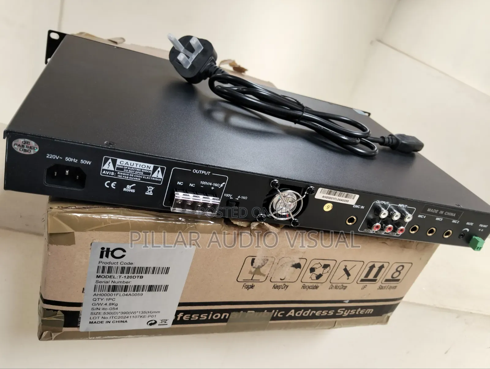 Itc T_120 DTB Amplifier Best Quality Available Amplifiers Itc T_120dtb