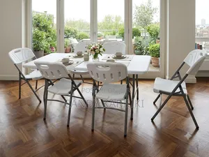6 Seater Folding Table and Chair Set - Durable and Space Saving