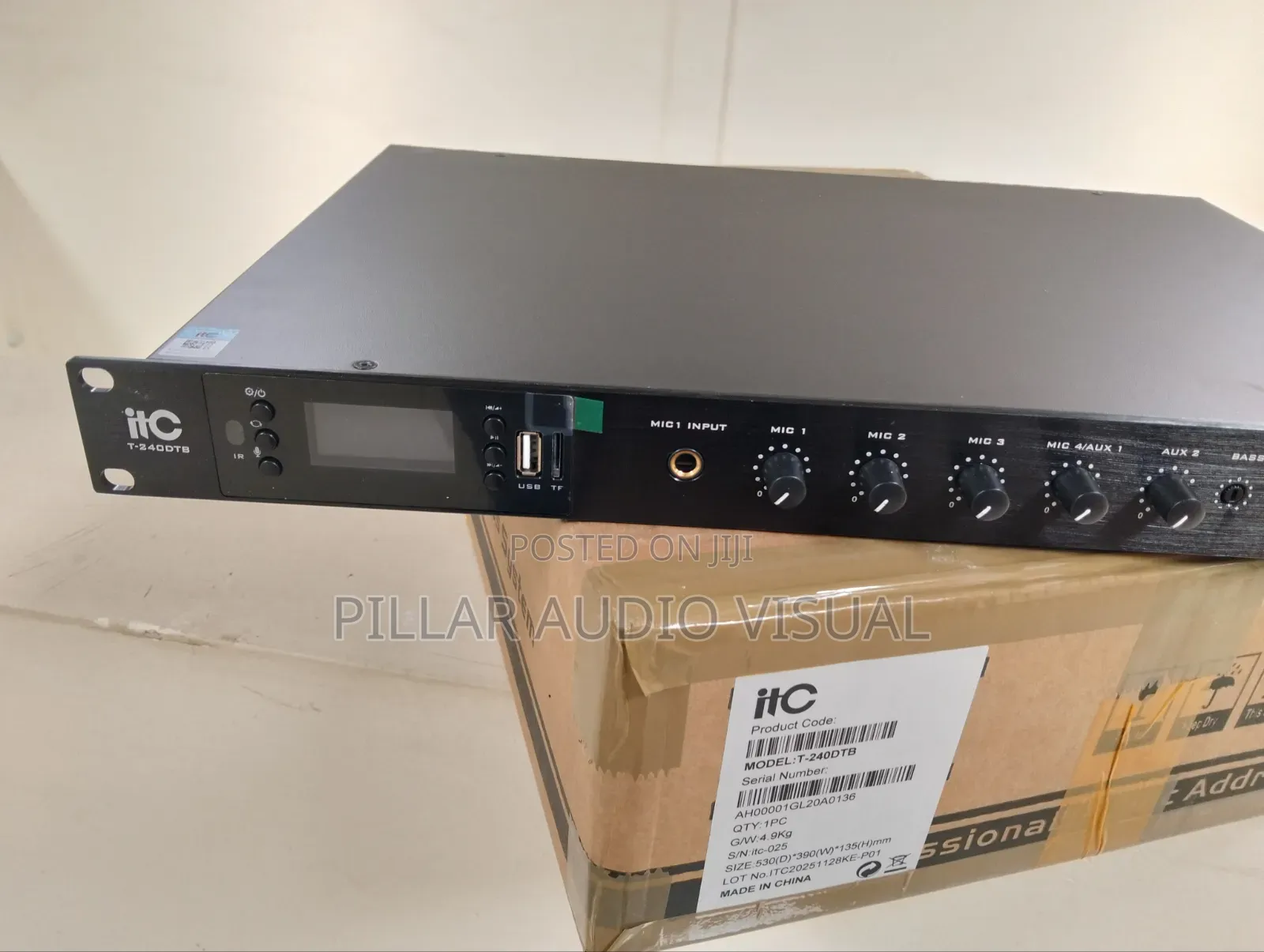 Model, Itc Amplifiers, T-240 DTB Amplifier Available