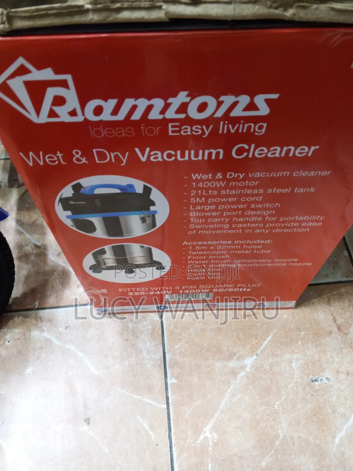 Wet and Dry Vacuum Cleaner 20l
