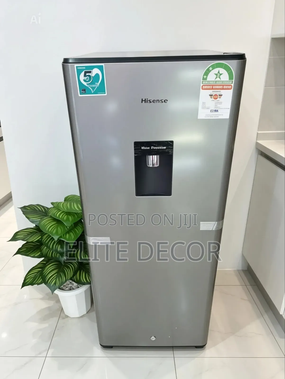 Hisense 176 Litres Single Door Fridge With Water Dispenser (Ref176dr