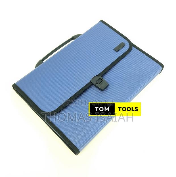 13 Pocket Expanding Accordion File Folder Document Organizer W Handle - thumbnail 5