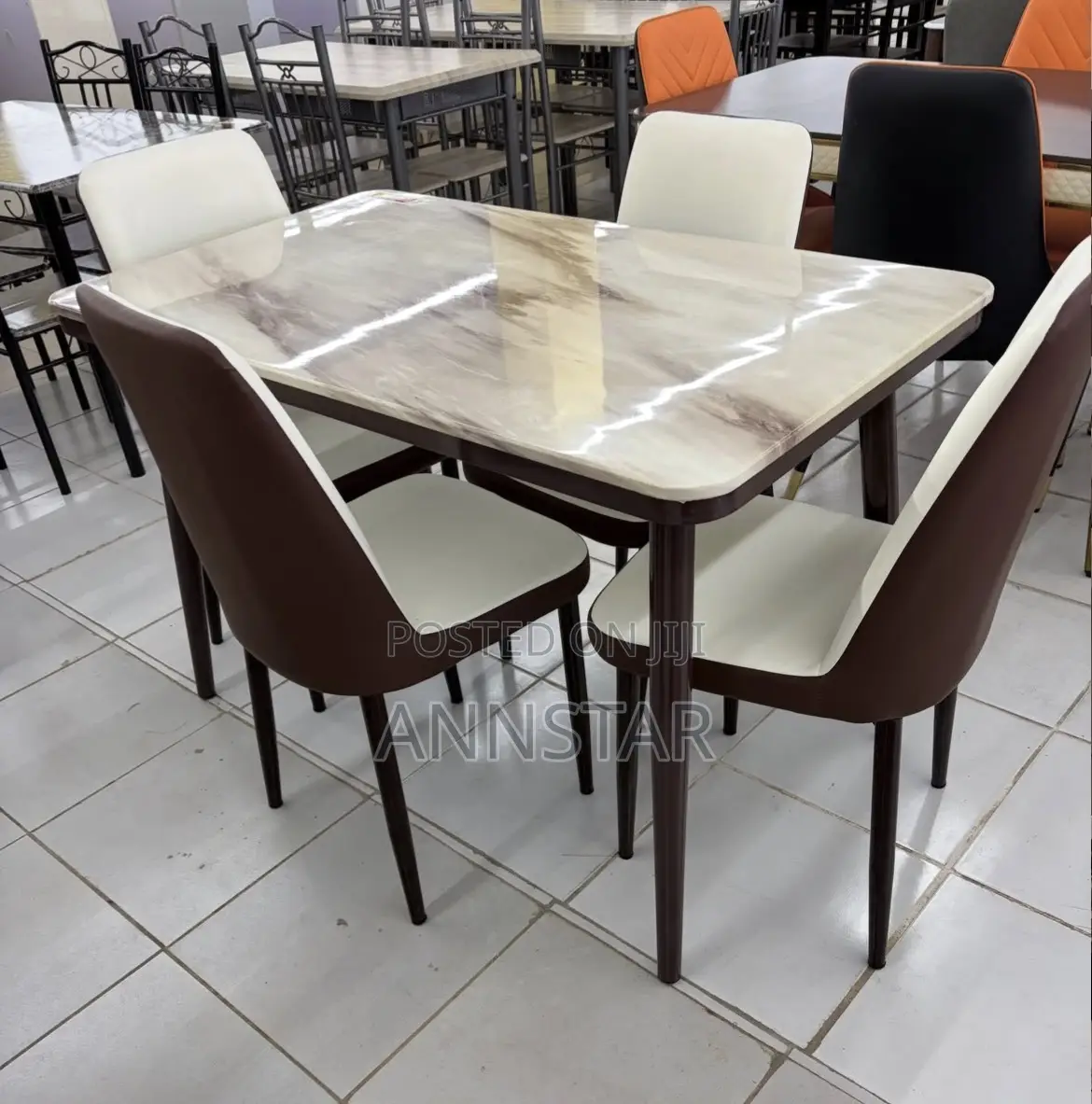 6 Sitter Executive Modern Advanced Marble Dining Table