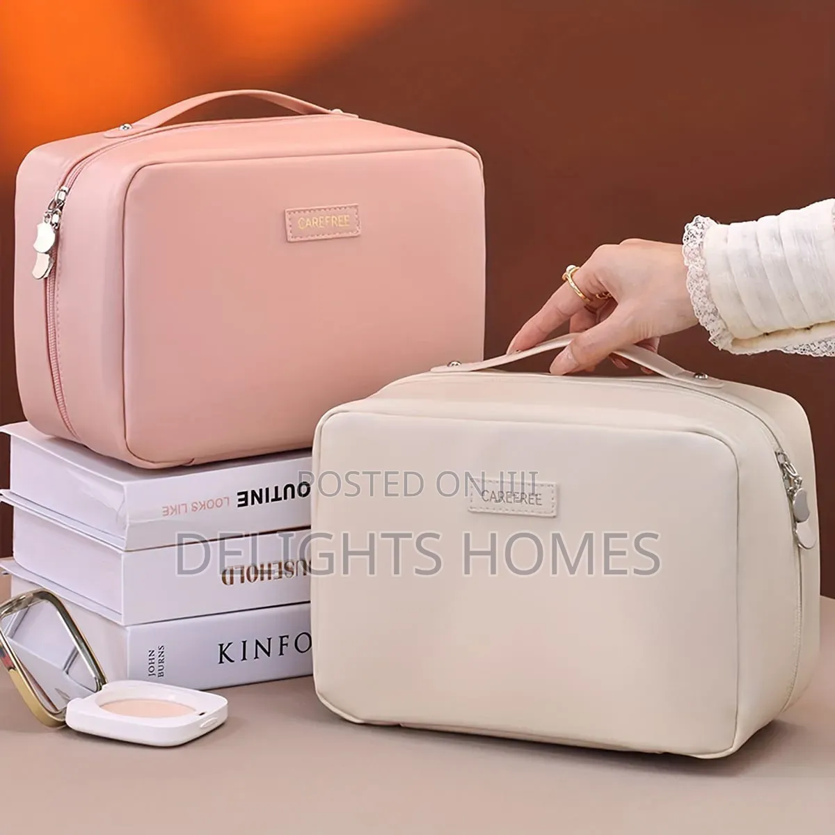 Professional Stand Up Cosmetic Bag_id
