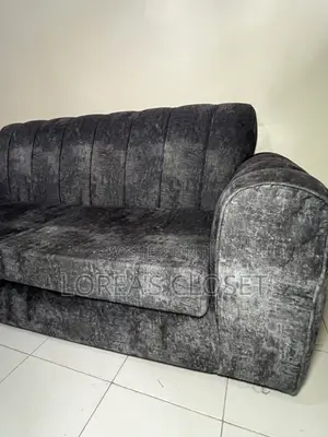 Modern 3-Seater and a 2- Seater Sofa – Dark Grey