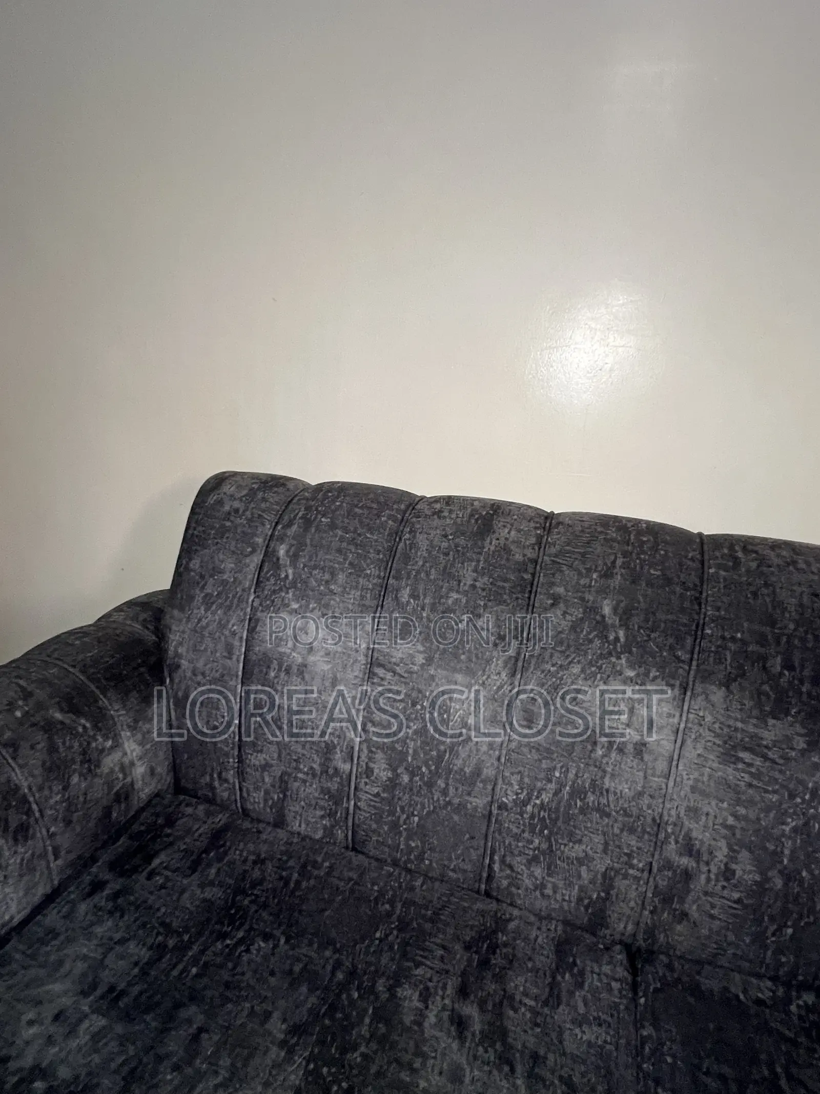 Modern 3-Seater and a 2- Seater Sofa – Dark Grey