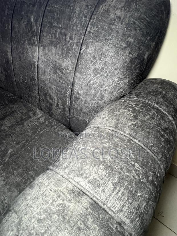 Modern 3-Seater and a 2- Seater Sofa – Dark Grey - thumbnail 4
