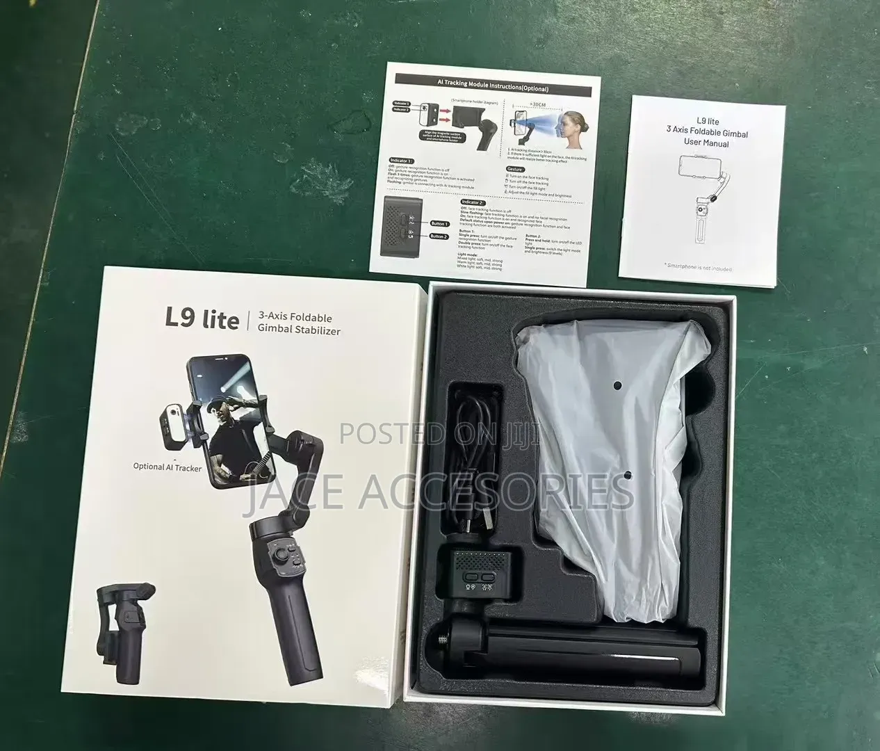 New L9 Lite 3 Axis Gimbal Stabilizer Ai Face Tracking