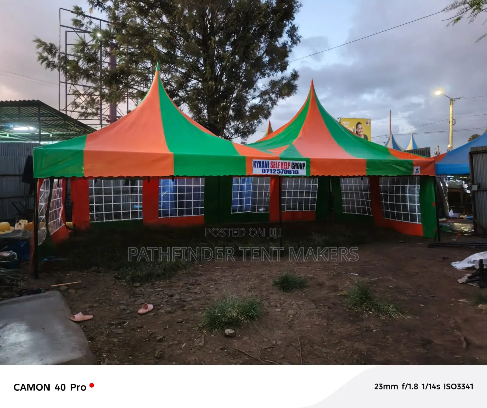 100 Seater Pyramid - Safaricom Green/Orange