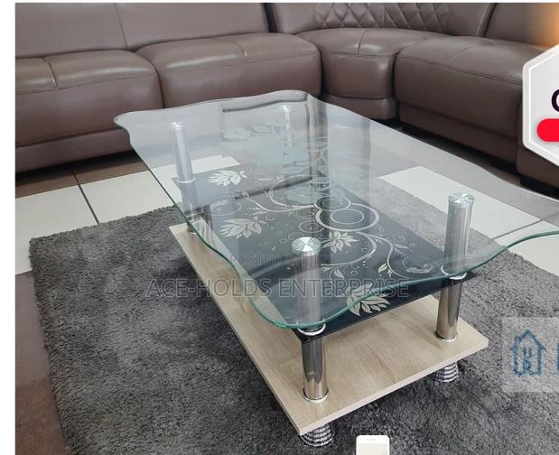 Executive Centred Glass Designed Coffee Table - thumbnail 2