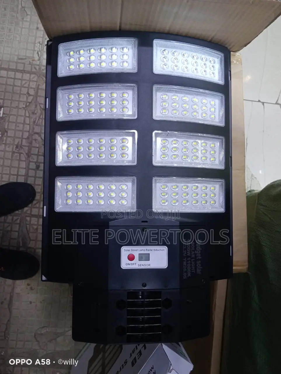 1200w All-in-one Solar Led Street Light With Remote Control Motio