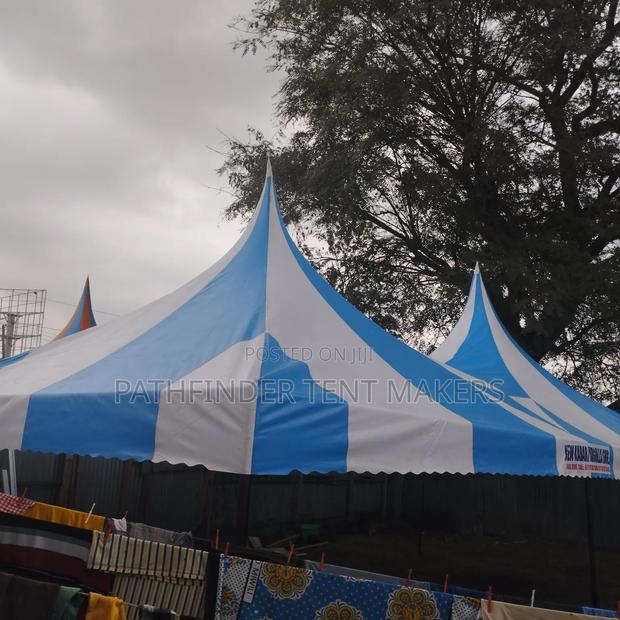 100 Seater Pyramid- Sky Blue/ White - thumbnail 3