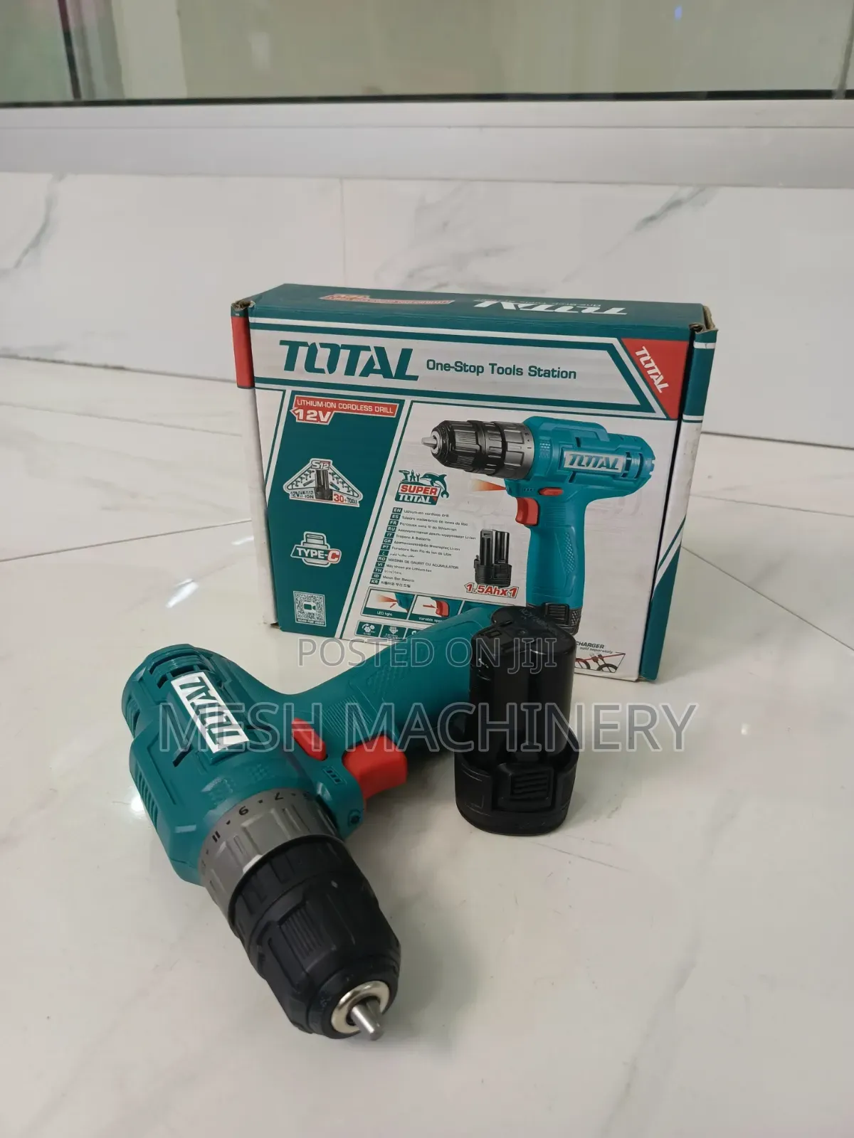 Super Total 12v Lithium -Ion Cordless Drill