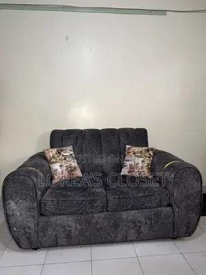 Modern 3-Seater and a 2- Seater Sofa – Dark Grey