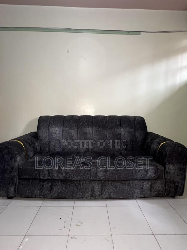Modern 3-Seater and a 2- Seater Sofa – Dark Grey - thumbnail 7