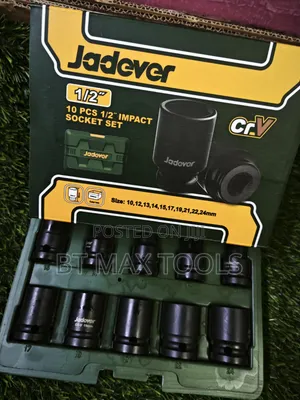 Jadever 10pcs Impact Socket Set