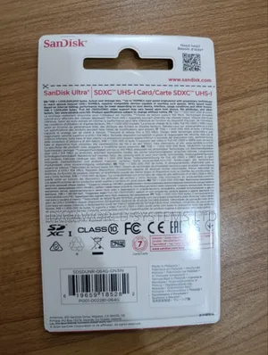 Sandisk Ultra 64gb SDXC Memory Card 100mb/S Sdsdunr-064g-Gn3in