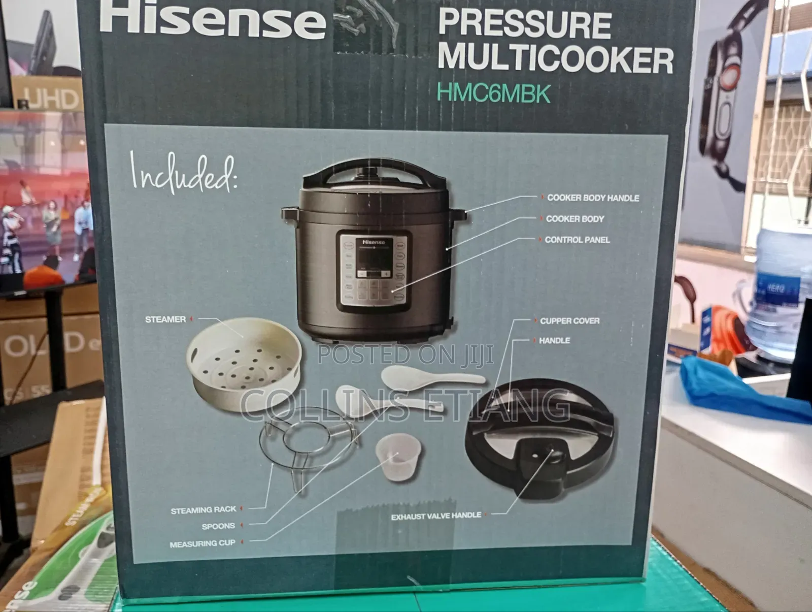 Hisense Hmc6mbk Pressure Cooker, 6l - 1000