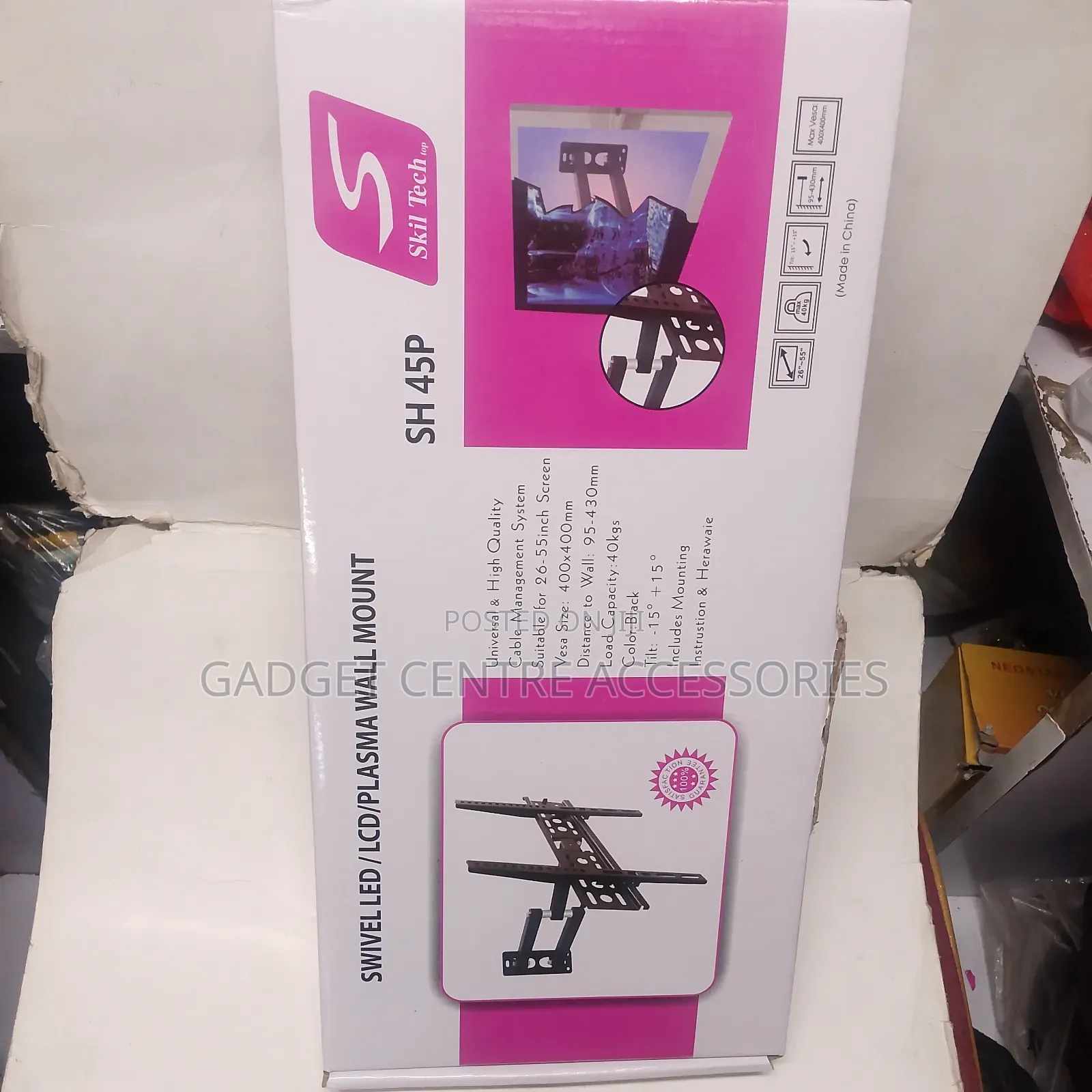 New Heavy Duty Single Arm Swivel Tv Brackets 26"-55"