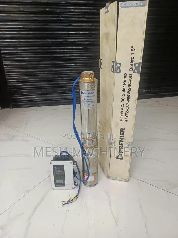 Ad/Dc Solar Submersible Water Pump (4inch) With Control Box