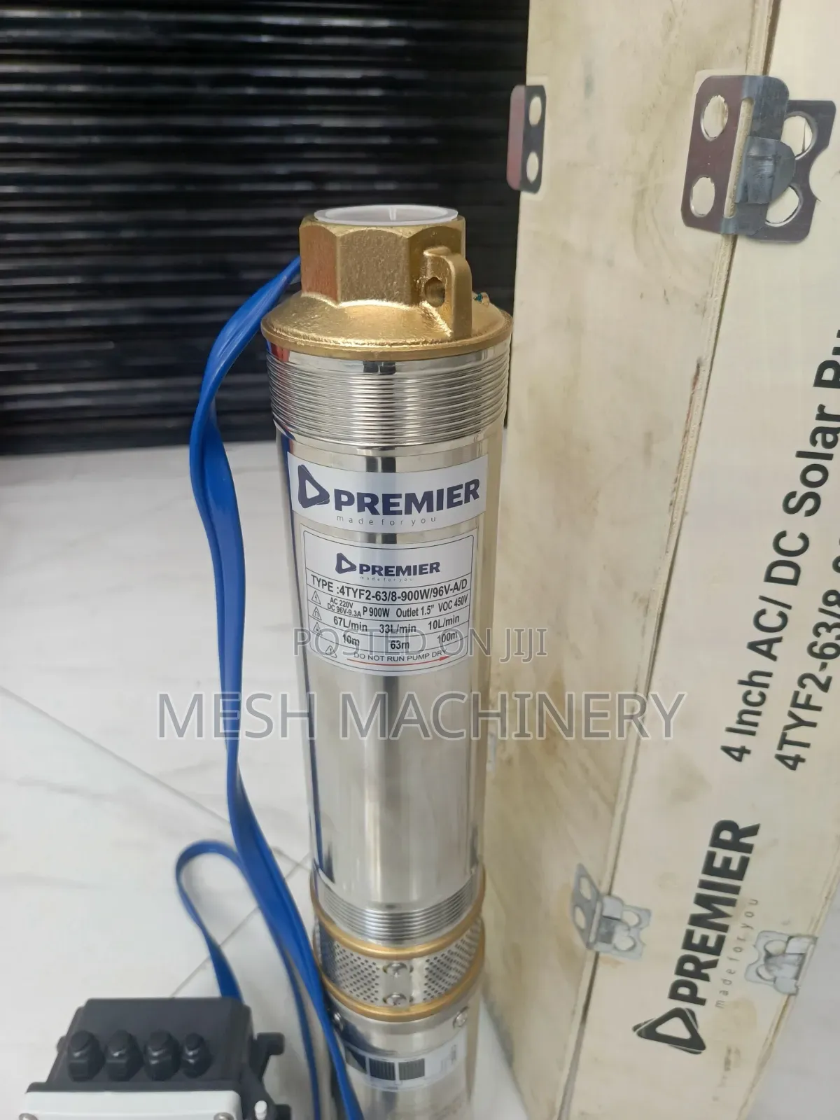 Ad/Dc Solar Submersible Water Pump (4inch) With Control Box