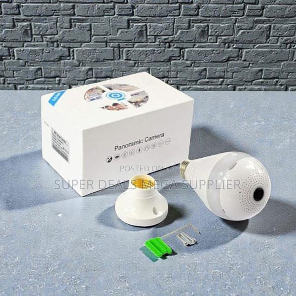 24/7 Surveillance Smart 360° Panoramic 1080p Full Hd Wifi Bulb Camera - main view
