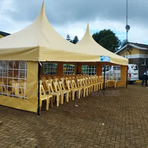 100 Seater Tent Pyramid With Seats- Cream