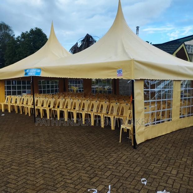 100 Seater Tent Pyramid With Seats- Cream - thumbnail 3