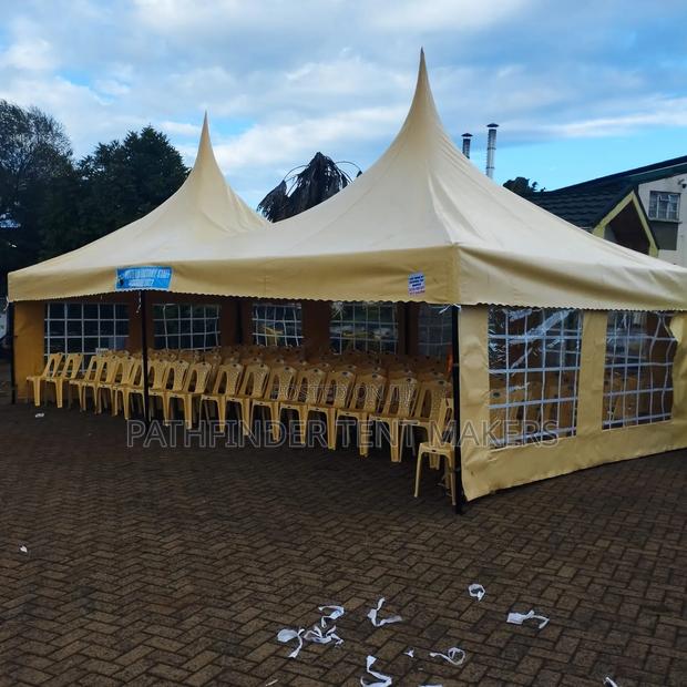 100 Seater Tent Pyramid With Seats- Cream - thumbnail 4