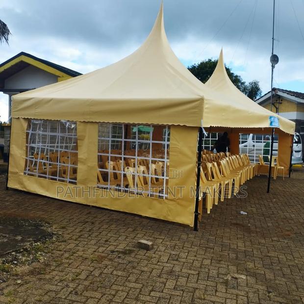 100 Seater Tent Pyramid With Seats- Cream - thumbnail 5