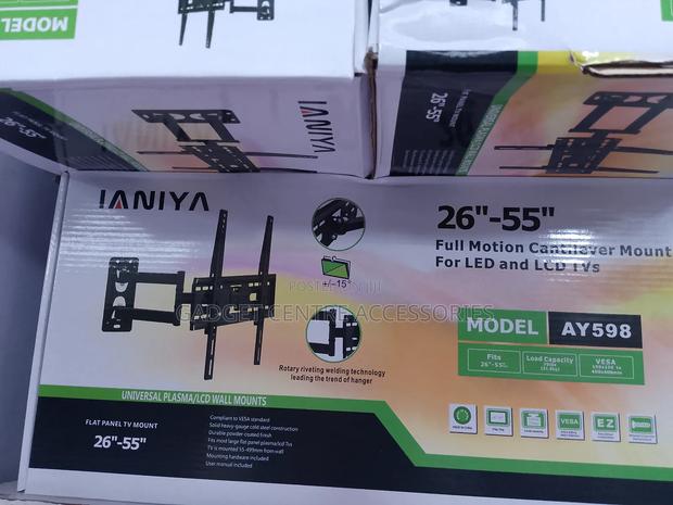 Xjs Rotating Tv Wall Mounts 55inches Single Arm - thumbnail 2