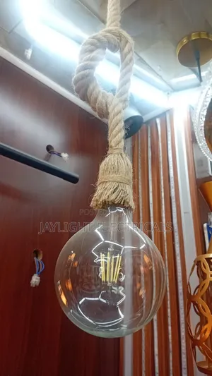 Vintage Hemp Rope Dinning Lamp Bar
