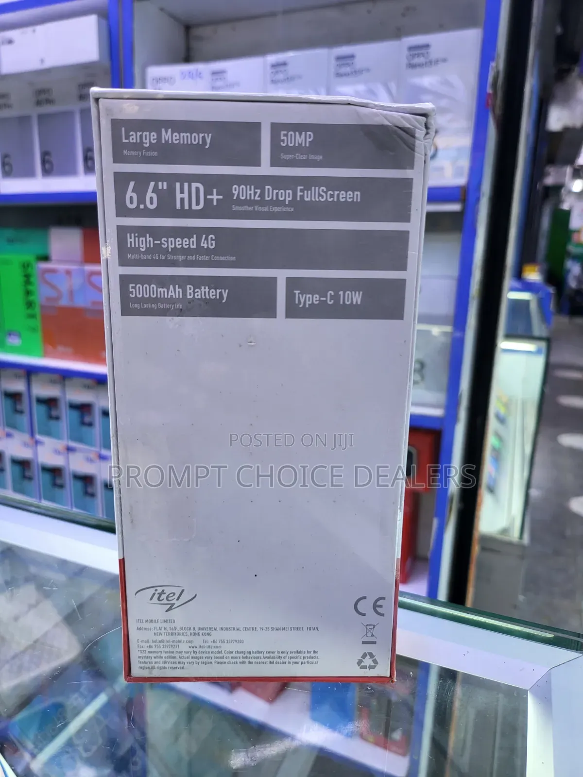 New Itel S23 128 GB Black