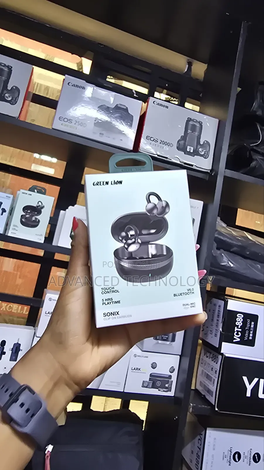 Green Lion Sonix Clip on Earbuds