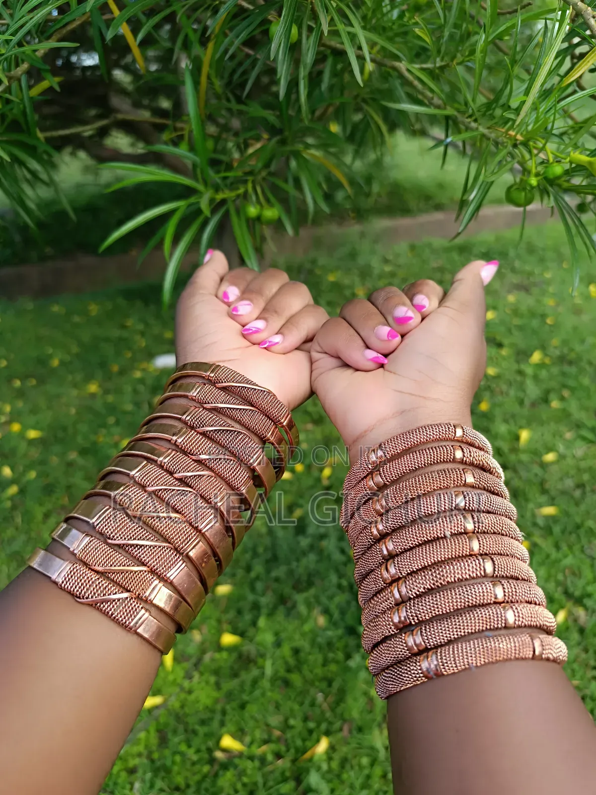 African Copper Cuff Bracelet