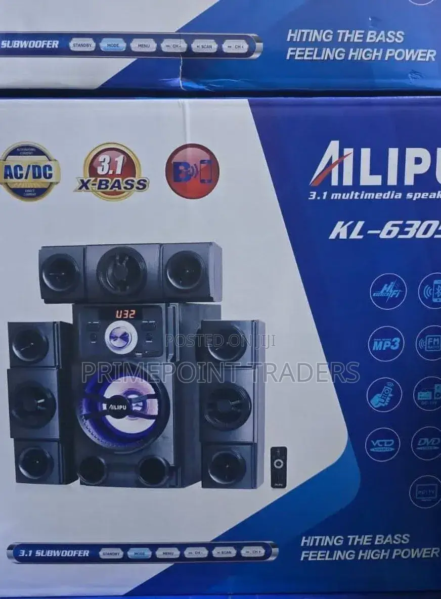 Ailipu 3.1ch Home Theatre Multimedia Speaker System With Powerful Ba