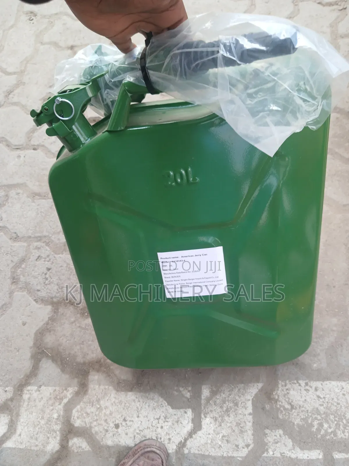 20l Heavy Duty Metal Jerry Can – Fuel Storage Container