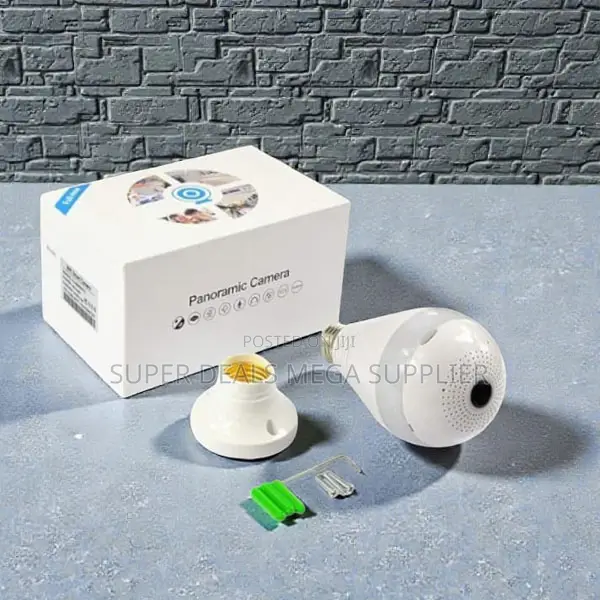 Day/Night Mode Smart 360° Panoramic 1080p Full Hd Wifi Bulb Camera
