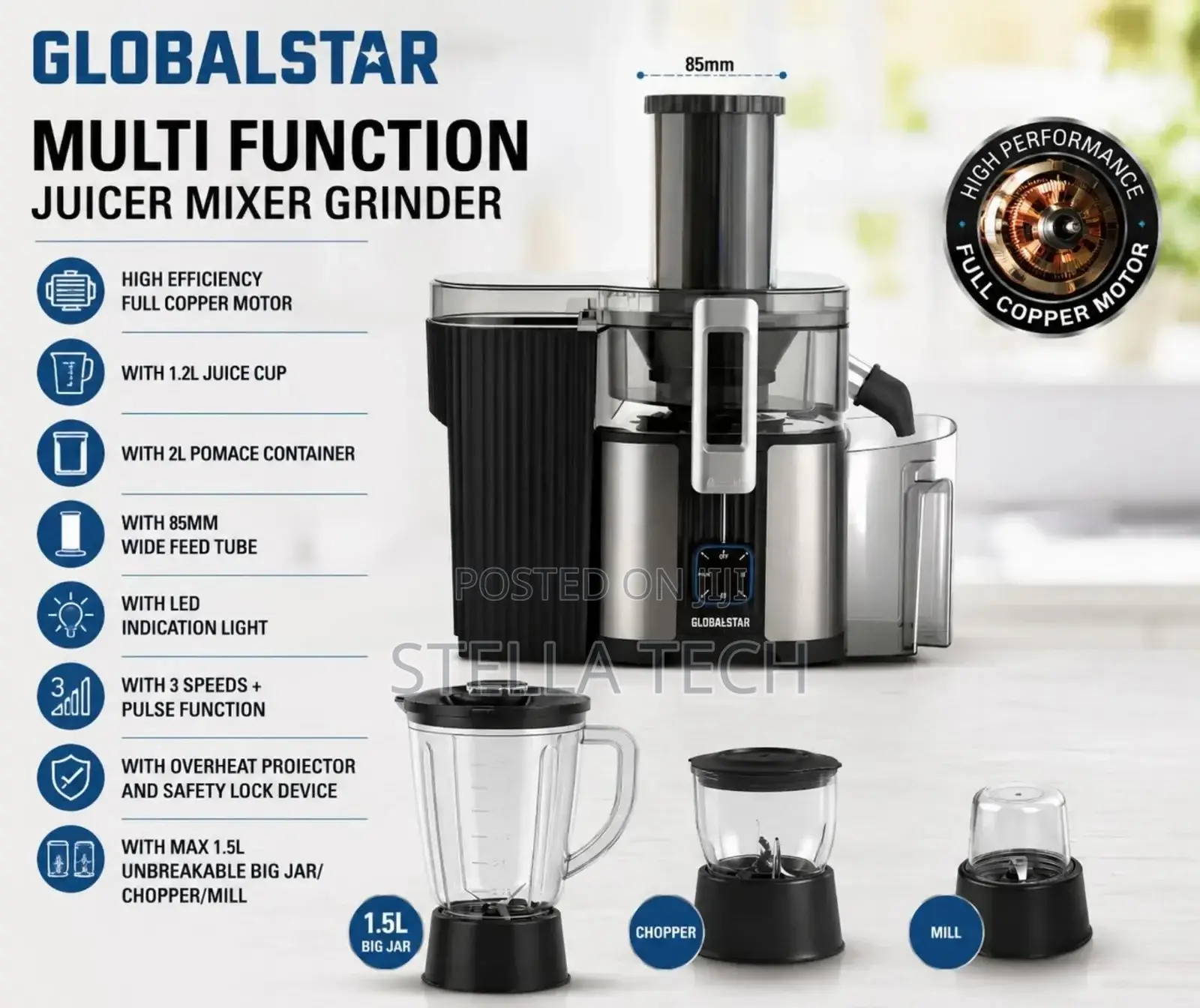Globalstar Multifunctional Food Processor