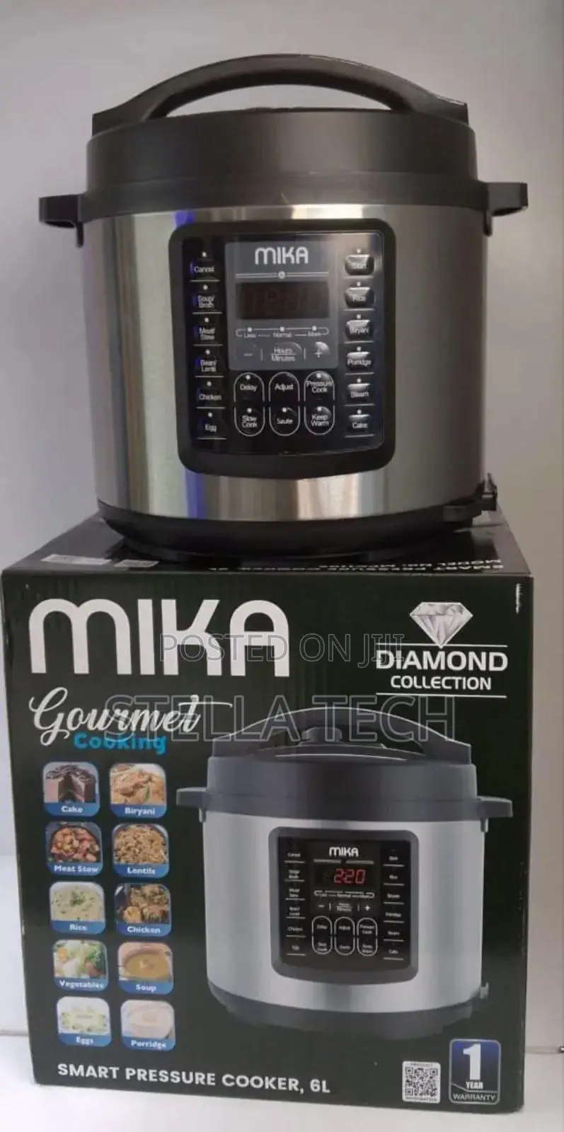 6 Litres Mika Smart Pressure Cooker