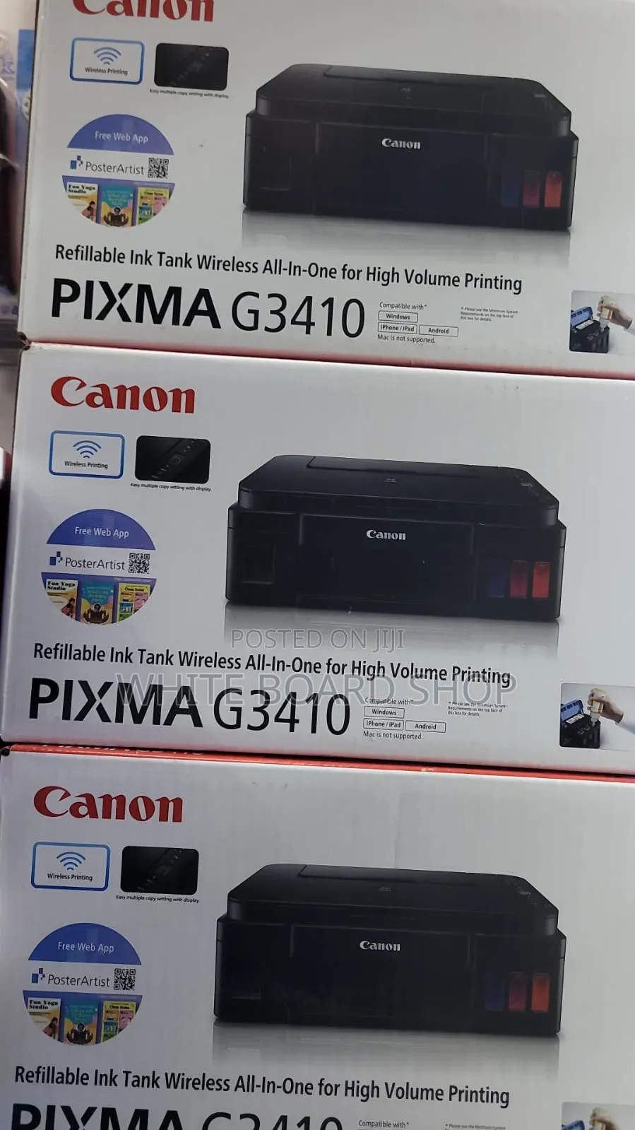 Canon Pixma G3410 Wireless Colour All-in-One Megatank Ink Tank Printer