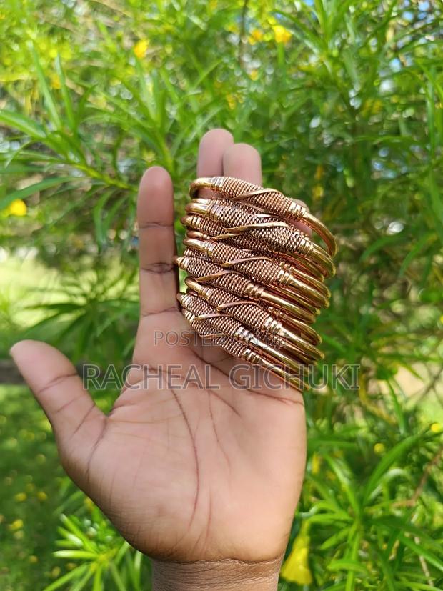 African Copper Bracelets Unisex Bracelets - thumbnail 3