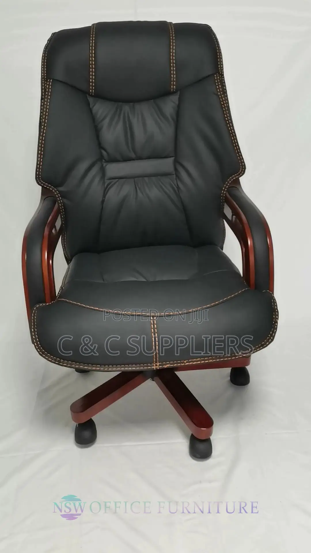 High Back Leather Manager Seat