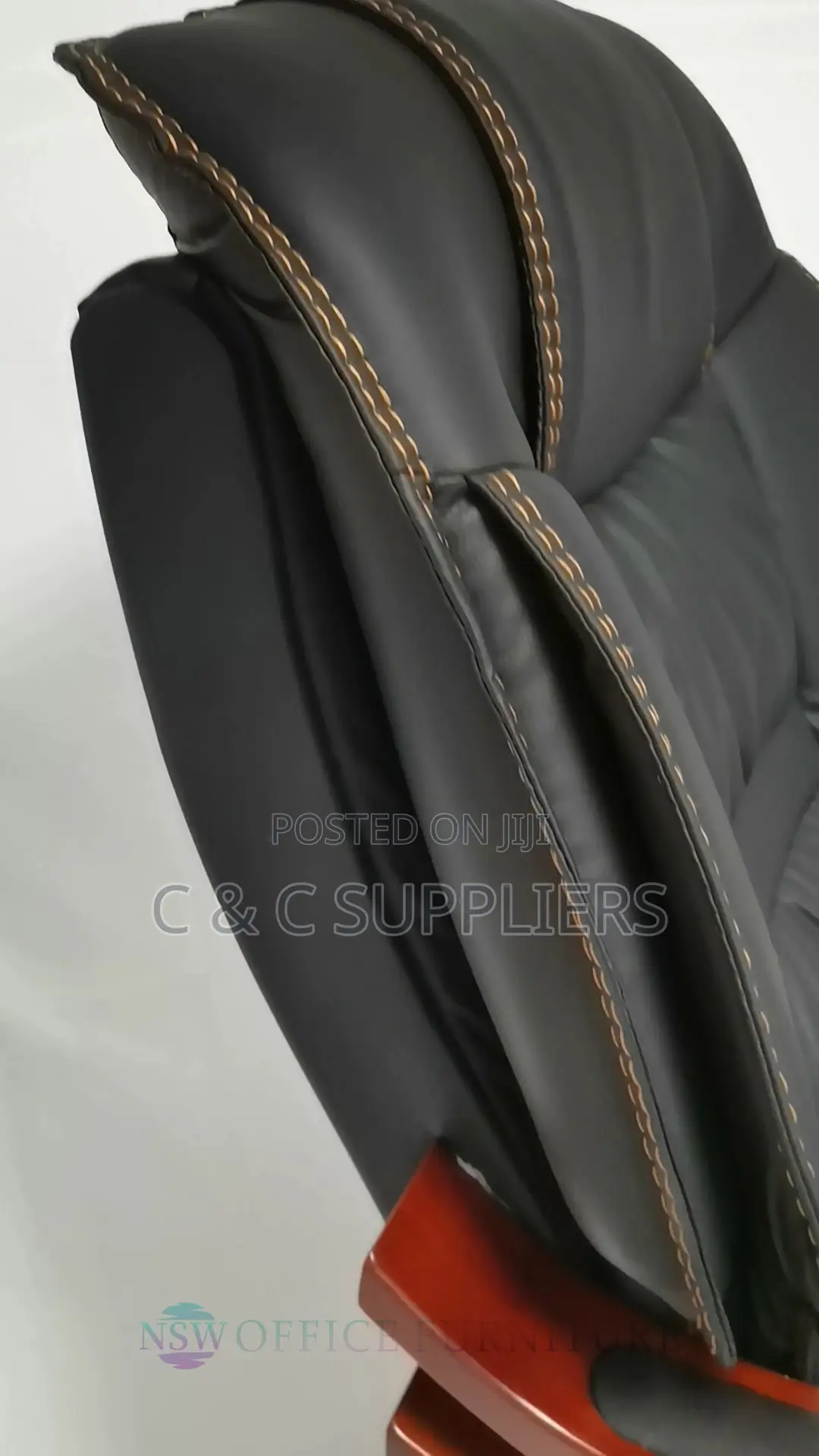 High Back Leather Manager Seat
